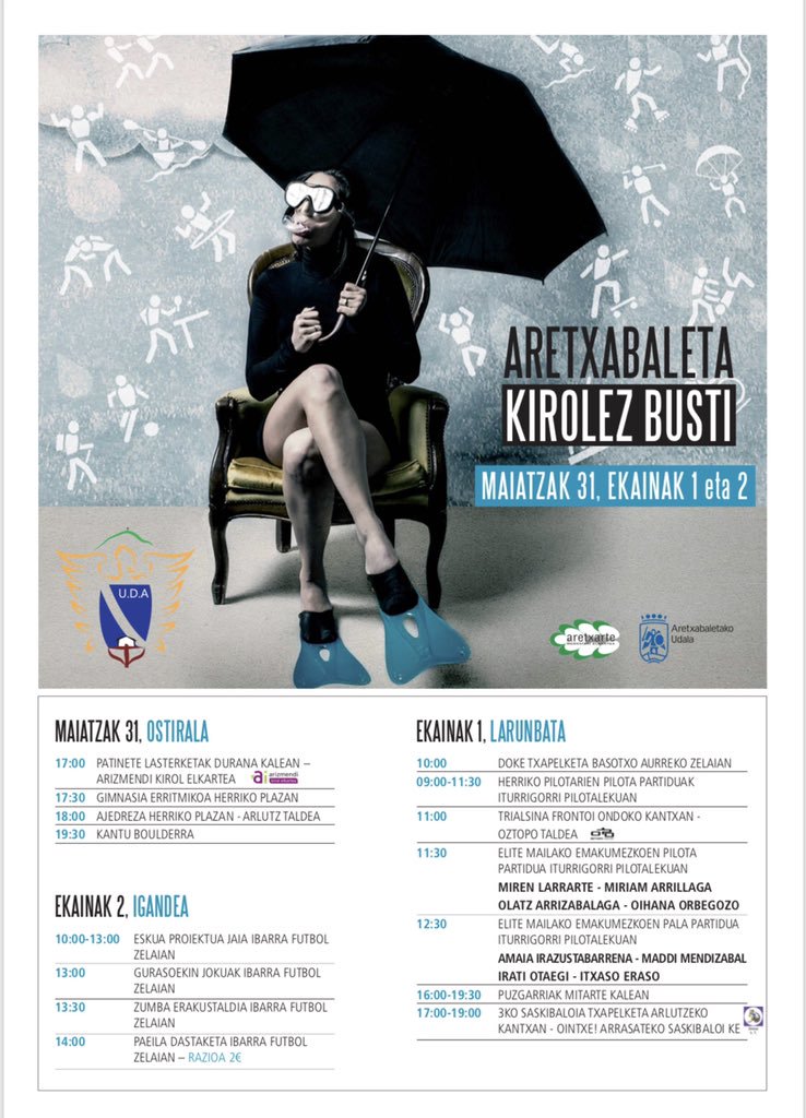 Kirolez busti kartela 2019